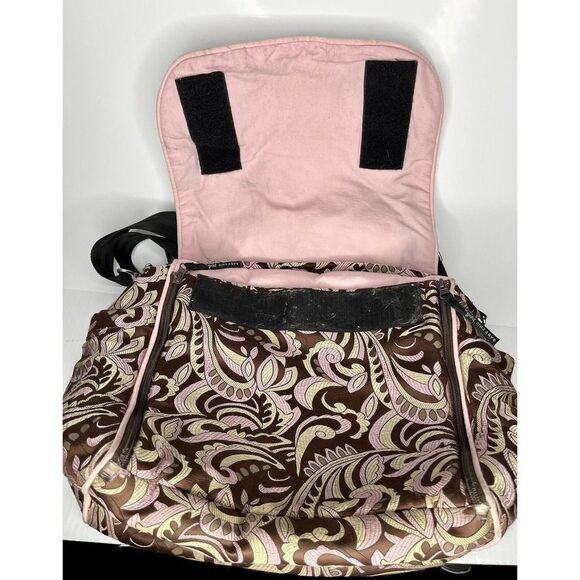 Petunia Pickle Bottom Pink and Purple Diaper Bag with Adjustable Strap FUC - Picture 2 of 13